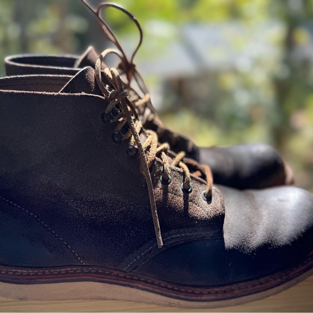 Red Wing Muleskinner Roughout Leather Boots - Picture 5 of 14